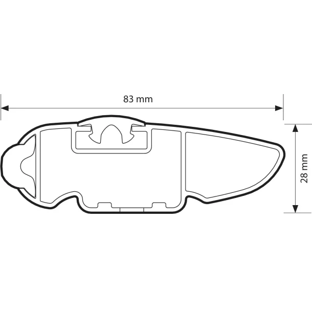 Bare portbagaj aluminiu Silenzio, 2buc - S - 108cm
