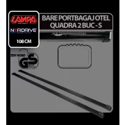 Bare portbagaj otel Quadra, 2buc - S - 108cm