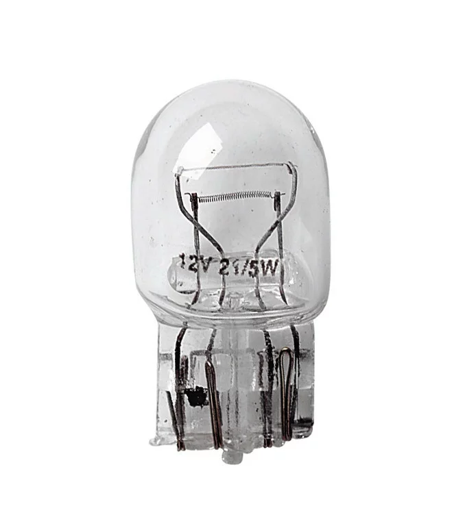 Bec 12V W21/5W - 21/5W pozitie si frana soclu sticla W3x16q 2buc Lampa