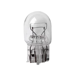 Bec 12V W21/5W - 21/5W pozitie si frana soclu sticla W3x16q 2buc Lampa