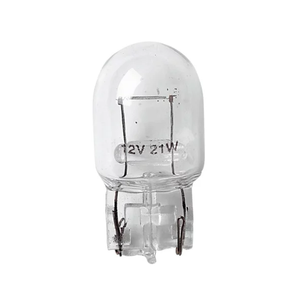 Bec 12V - W21W - 21W Frana, semnaliz, ceata soclu sticla W3x16d 2buc Lampa