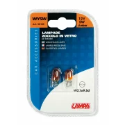 Bec 12V - WY5W - 5W Semnalizare galben soclu sticla W2,1x9,5d 1buc Lampa