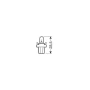 Bec 24V - 1,2W Bord soclu plastic gri B8,5d 1buc Narva