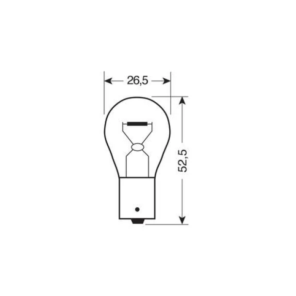 Bec 24V - PY21W - 21W Semnalizare galben BAU15s 1buc Lucas