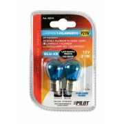 Bec Blu-Xe 21W 12V cap metal BA15s 2buc