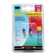 Bec clasic 2W 12V iluminat bord soclu metal BA7s 2buc - Albastru