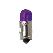 Bec clasic 2W 12V iluminat bord soclu metal BA7s 2buc - Violet