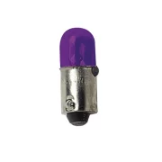 Bec clasic 4W 12V pozitie soclu metal BA9s 2buc - Violet