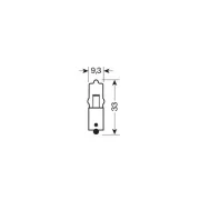 Bec halogen 12V - H10W - 10W Pozitie soclu metal BA9s 1buc Narva