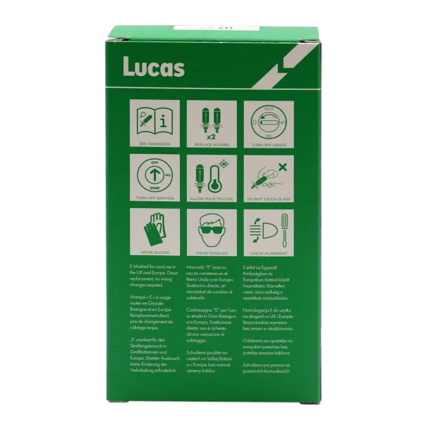 Izzó halogén 12V - H7 - 55W +150% LightBooster PX26d 2db Lucas