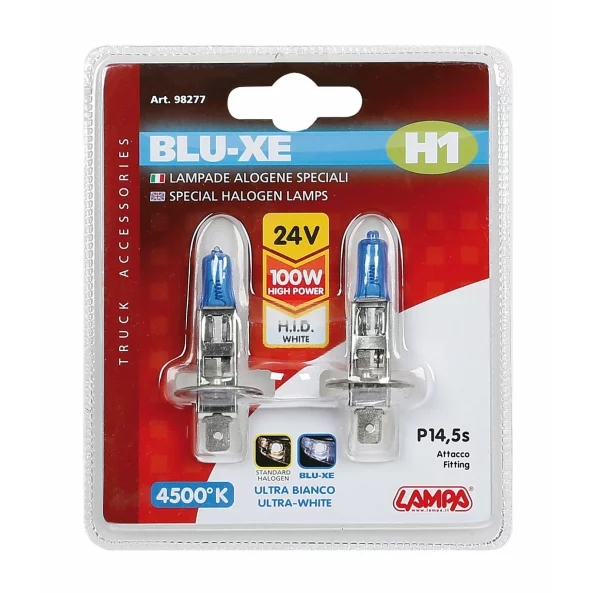 Bec halogen Blu-Xe  H1 100W P14,5s 24V 2buc