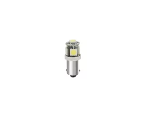 Bec Hyper-Led15 - 5SMD 24/28V T4W soclu metal BA9s 2buc - Alb