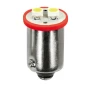 Bec Hyper-Led4 - 2SMD 12V pozitie soclu metal BA9s 2buc - Rosu