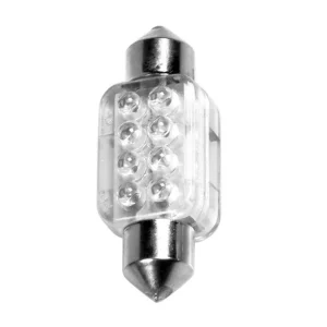 Bec LED 12V - 13x35mm - 8LED Sofit SV8,5-8 1buc - Albastru