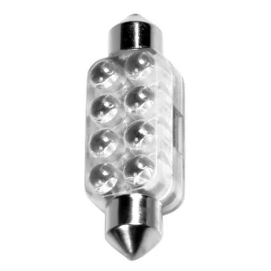 Bec LED 12V - 13x44mm - 8LED Sofit SV8,5-8 1buc - Albastru