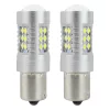 Bec Led 24SMD 3030, 12/24V Frana, semnalizare, ceata, 1156, P21W, BA15s Canbus 2buc - Alb