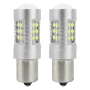 Bec Led 24SMD 3030, 12/24V Frana, semnalizare, ceata, 1156, P21W, BA15s Canbus 2buc - Alb