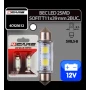 Bec Led - 2SMD 12V sofit T11x39mm soclu SV8,5-8 2buc - Alb