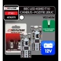 Bec Led - 4SMD 12V pozitie T10 W2,1x9,5d Canbus 2buc 4Cars - Alb focalizat