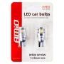 Bec Led 6SMD 3030 12/24V Pozitie W5W, W10W, T10 Canbus 2buc - Alb