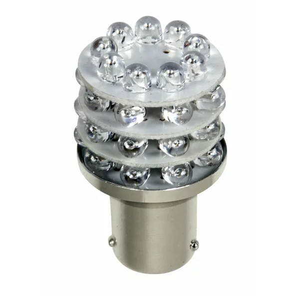 Bec Multi-Led 36Led 12V - P21/5W Pozitie, Frana BAY15d 1buc - Rosu