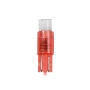 Bec tip LED 12V iluminat bord soclu pl. T5 W2x4,6d 5buc - Rosu