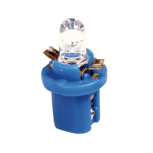 Bec tip LED 12V iluminat bord soclu plastic B8,5d 2buc- Albastru