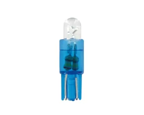 Bec tip LED 12V soclu plastic T5 W2x4,6d 2buc - Albastru