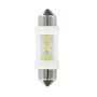Bec tip LED 12V sofit cu 3 leduri 10x36mm SV8,5-8 (C5W) 2buc - Alb