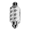 Bec tip LED 12V sofit cu 8 leduri 13x44mm SV8,5-8 1buc - Verde