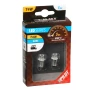 Bec tip LED 24V poz semn bord soclu metal T4W BA9s 2buc - Alb