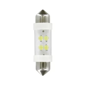 Bec tip LED 24V sofit cu 4 leduri 11x38mm SV8,5-8 2buc - Alb
