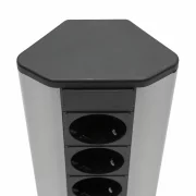 Bloc multiprize incorprabil, de colţ, rabatabil + 2x USB, 2,1A