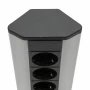 Bloc multiprize incorprabil, de colţ, rabatabil + 2x USB, 2,1A