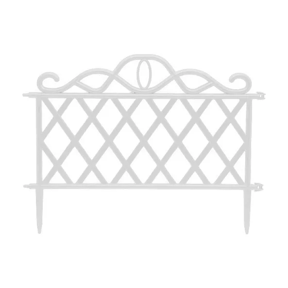 Bordura pt. pat de flori / gard - 47 x 36 cm - alb
