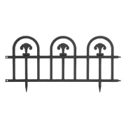 Bordura pt. pat de flori / gard - 60 x 30 - Negru
