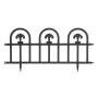 Bordura pt. pat de flori / gard - 60 x 30 - Negru