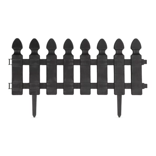 Bordura pt. pat de flori / gard - extensibil, 51 x 30 cm - Negru
