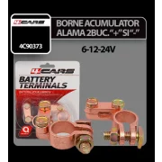 Borne acumulator alama 4Cars 2buc