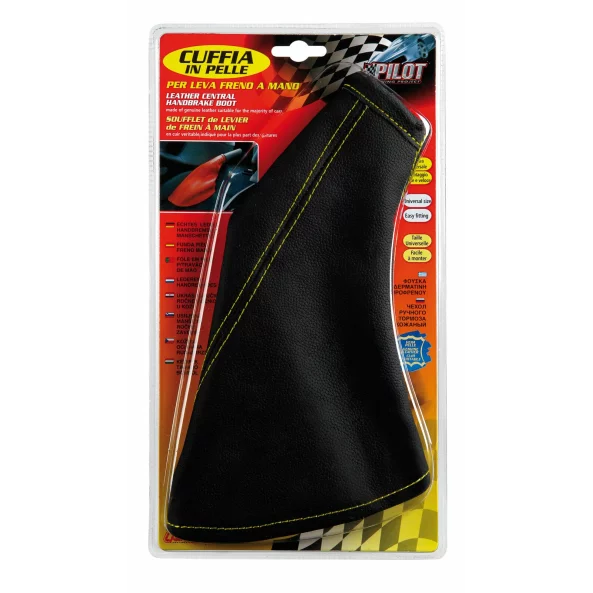 Burduf frana de mana Exclusive - Negru/Galben