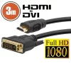 Cablu DVI-D / HDMI • 3 mcu conectoare placate cu aur