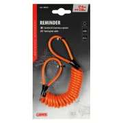 Cablu spiralat din otel Safety Reminder - 150cm - Portocaliu