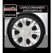 Capace roti auto Impulse 4buc - Argintiu - 15&#039;&#039;