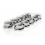 ABS universal truck nut-covers, 10 pcs set - Ø 32/33 mm - Chrome