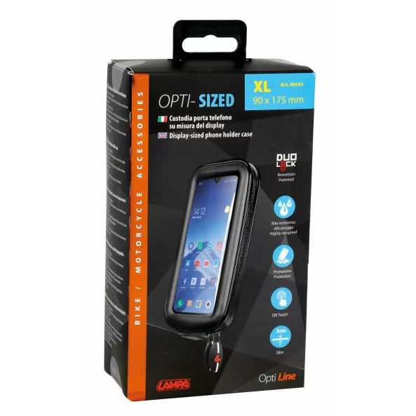 Carcasa universala Opti Sized pentru suporti telefon mobil Opti Line - XL - 90x175mm