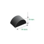 Cheder cauciucat universal cu adeziv 310cm - 14x9mm