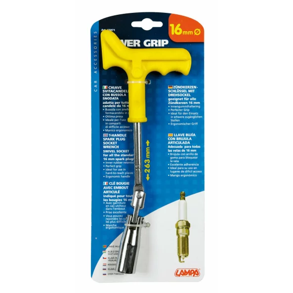 Cheie bujii Power Grip - 16mm