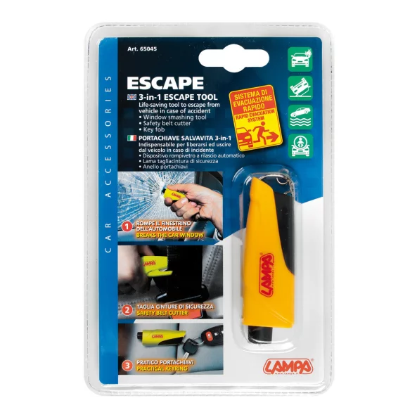 Ciocan spart geamul breloc 3 in 1