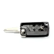 Citroen / Peugeot 206 - Carcasa tip cheie briceag cu 2 butoane si suport baterie