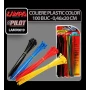 Coliere plastic color 100buc - 0,46x20cm